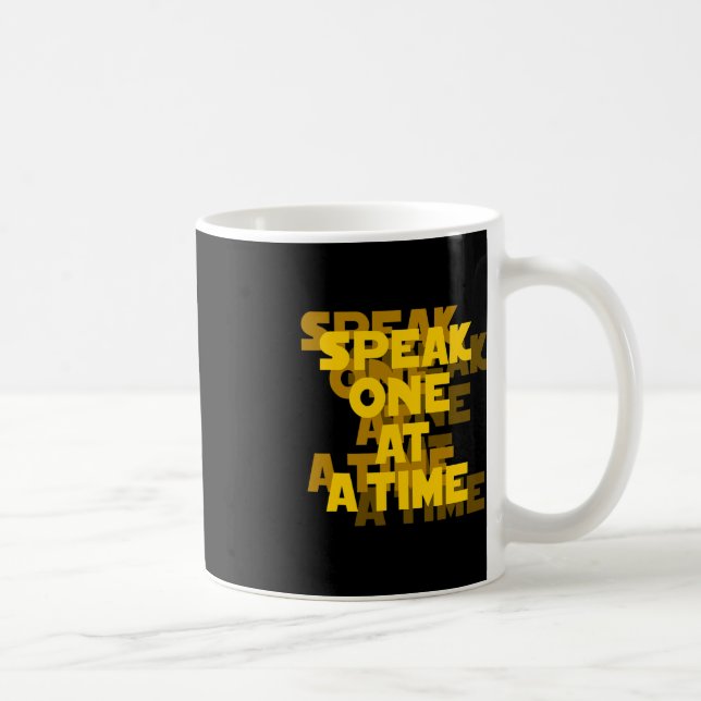 Lip Reading ASL Hand Gesture Deaf Hörverlust Awa Kaffeetasse (Rechts)