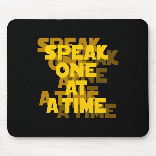 Lip Reading ASL Hand Gesture Deaf Hörverlust Awa Mousepad (Vorne)