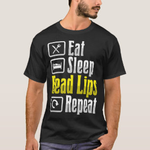 Lip Reading ASL Hand Gesture Deaf Hörverlust Awa T-Shirt