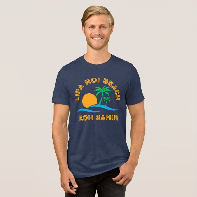 LIPA NOI BEACH-KOH SAMUI Tri-Blend SHIRT (Vorderseite voll)