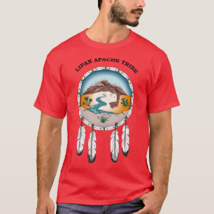 Lipan Apache der ROTE T - Shirt der Stamm-Männer