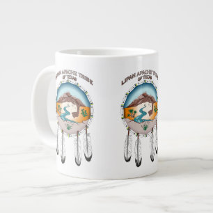 Lipan Apache Stamm 20-Unze-weiße riesige Tasse