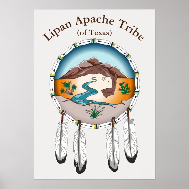 Lipan-Apache-Stamm (aus Texas) Poster (Vorne)