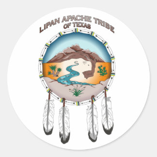 Lipan Apache Stamm Texas Papier Aufkleber