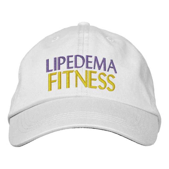 Lipedema Fitness Hat Bestickte Baseballkappe (Vorderseite)