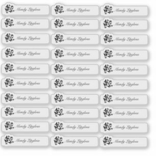 Lipgloss-Verpackung Schmetterlings-Logo Branding K Aufkleber