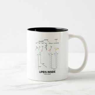 Lipid-Innere (chemische Moleküle) Zweifarbige Tasse