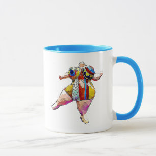 Lipoedema starke Dame Dancing Coffee Mug Tasse