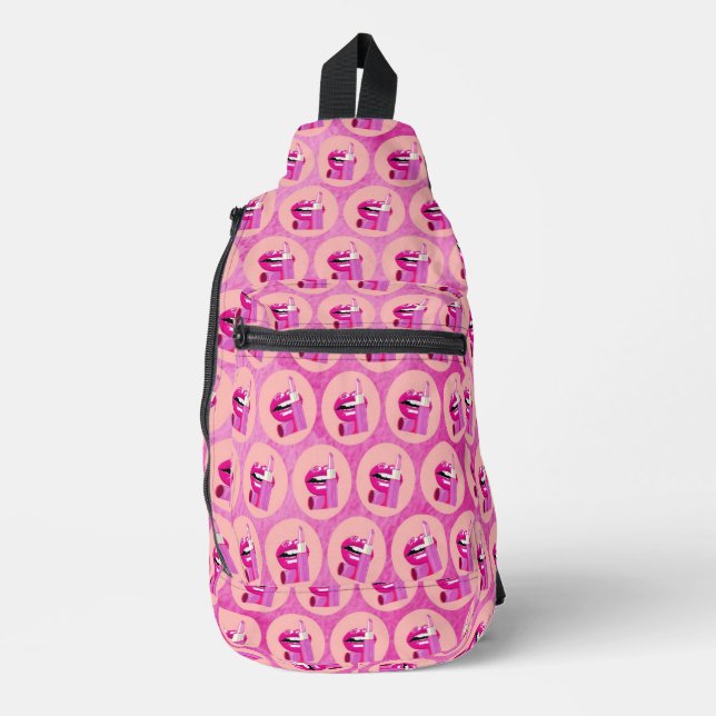 Lippen Crossbody Bag (Vorderseite)