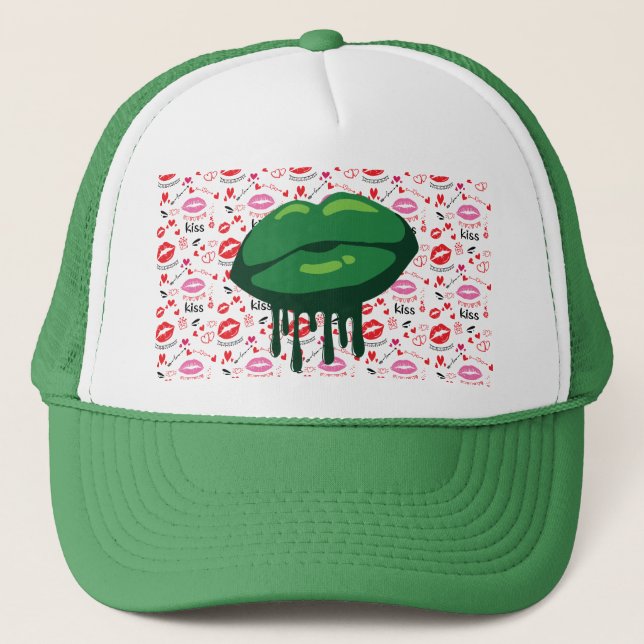 Lippen der Frau Truckerkappe (Vorderseite)