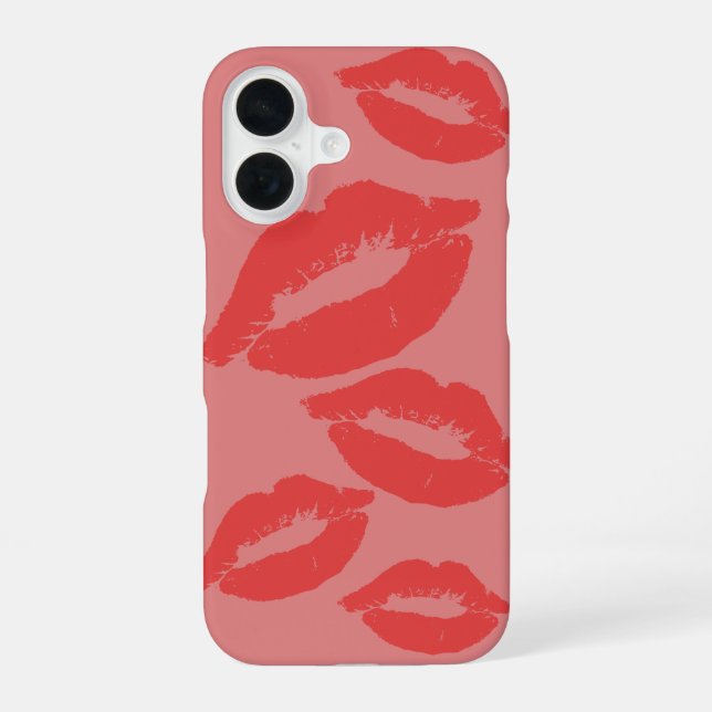 Lippen-Design-Handyhülle iPhone 16 Hülle (Rückseite)