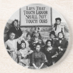 Lippen, die Touch Liquor nicht Touch ist Getränkeuntersetzer