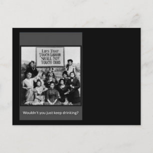 Lippen, die Touch Liquor nicht Touch ist Postkarte