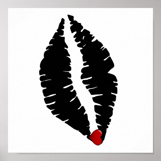 Lippen drucken poster (Vorne)