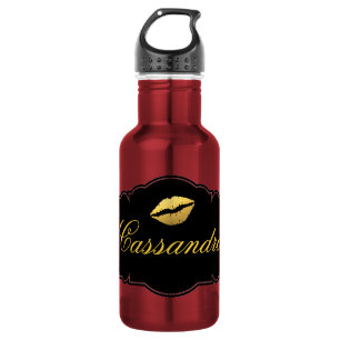 Lippen Edelstahlflasche