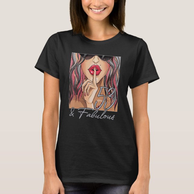 Lippen Fabulous & 53 Jahre alt Afrikaner 53. Gebur T-Shirt (Vorderseite)