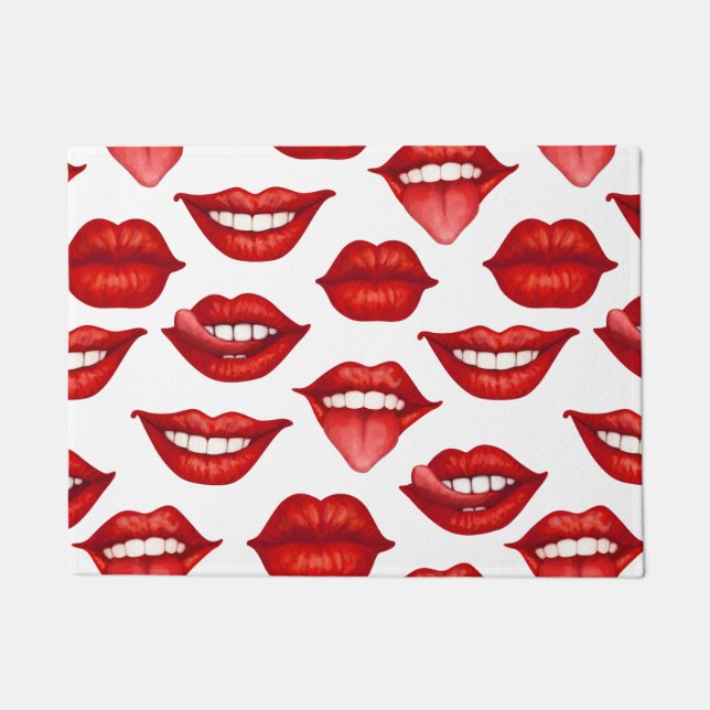 Lippen Fußmatte (Vorderseite)