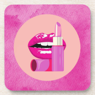Lippen Getränkeuntersetzer