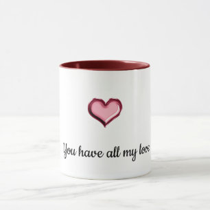 Lippen Herz meine ganze Liebe Tasse