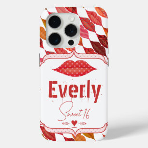 Lippen Hipster Vintag Retro Sweet 16 Case-Mate iPhone Hülle
