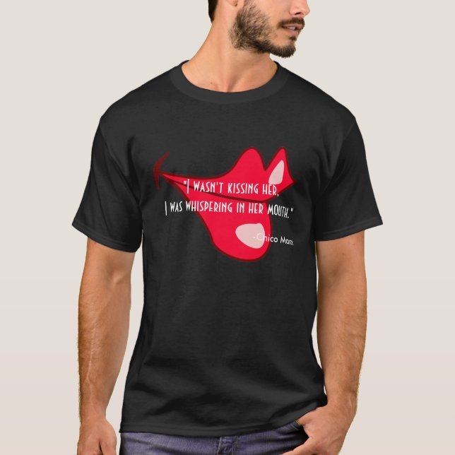 LIPPEN, "ich küsste sie nicht, ich flüsterte in… T-Shirt (Vorderseite)