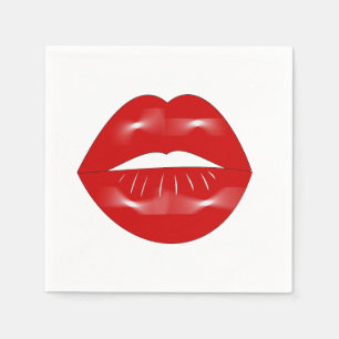 Lippen Junggesellinnenparty Serviette