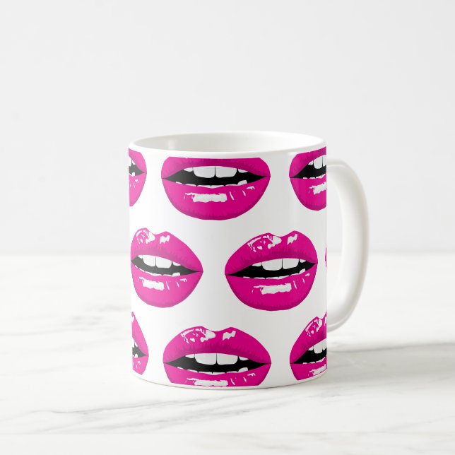 Lippen Kaffeetasse (VorderseiteRechts)