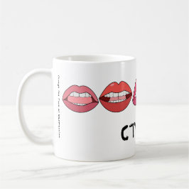Lippen Kaffeetasse