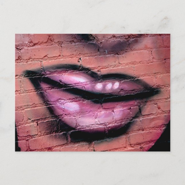 Lippen-KARTE Postkarte (Vorderseite)
