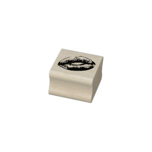 Lippen - Kiss Gummistempel