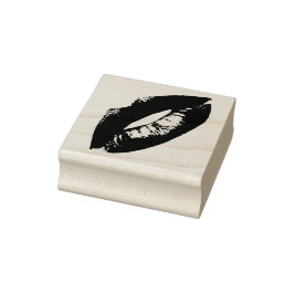 Lippen Kiss Lipstick Gummistempel
