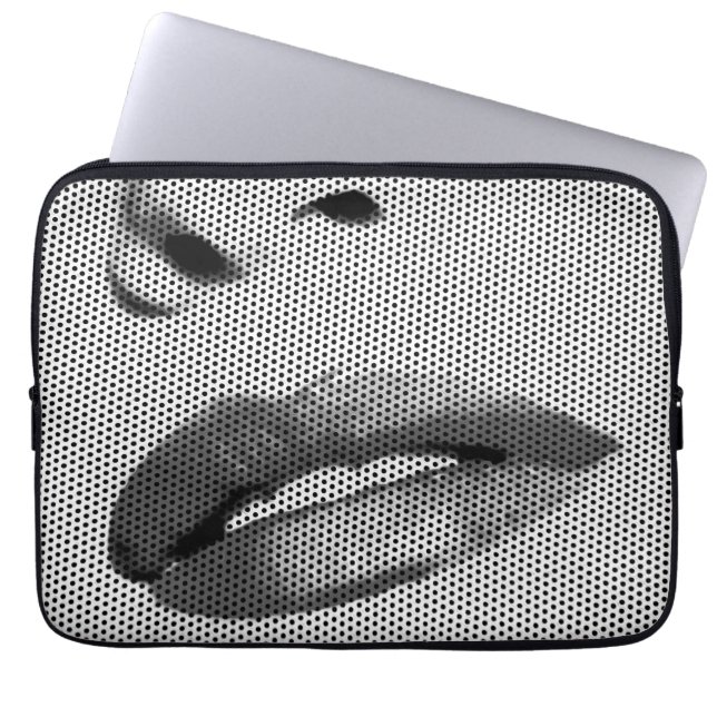 Lippen Laptopschutzhülle (Vorderseite)