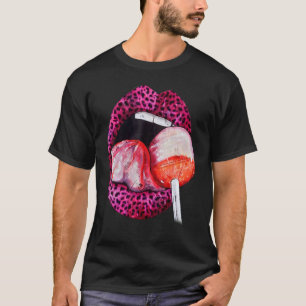 Lippen lecken Lollipop Trendy Animal T-Shirt