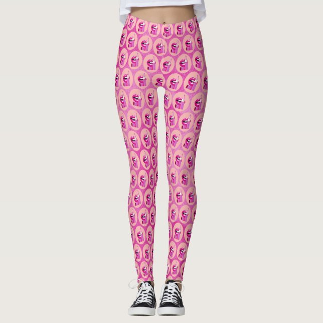 Lippen Leggings (Vorderseite)