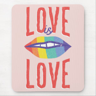 Lippen Liebe ist Liebe Mousepad