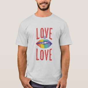 Lippen Liebe ist Liebe T-Shirt