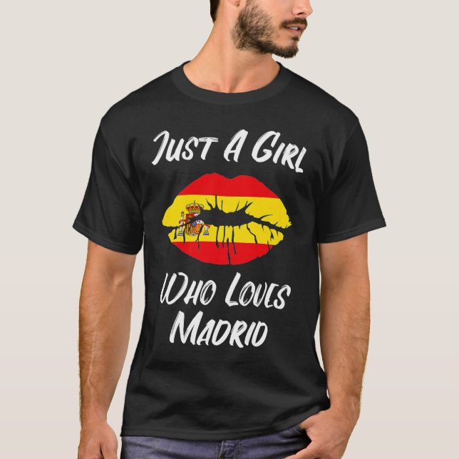 Lippen Liebe Madrid T-Shirt (Vorderseite)