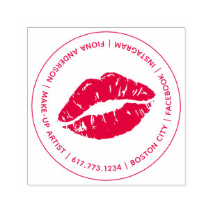 Lippen-Make-up-Artist Kiss Permastempel