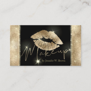 Lippen-Make-up elegante Luxus Visitenkarte