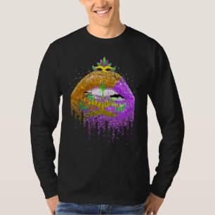 Lippen Maskerade Frauen Geschenk Kostüm Party Mard T-Shirt