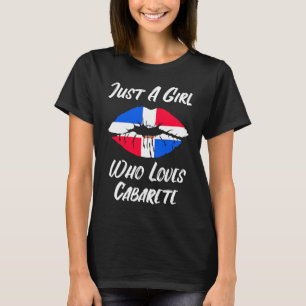 Lippen Mund Liebe Dominikanische Republik Flagge C T-Shirt