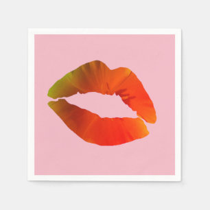 Lippen Papiertücher Serviette