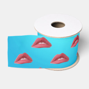 Lippen Pop Art Ripsband