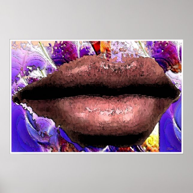 Lippen-Poster Poster (Vorne)