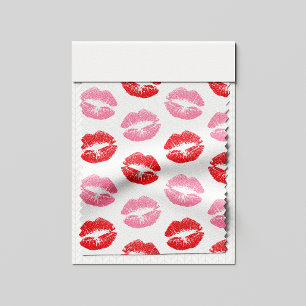 Lippen, rot und rosa, Lippenmuster, Lippenstift, K Stoff