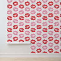 Lippen, rot und rosa, Lippenmuster, Lippenstift, K