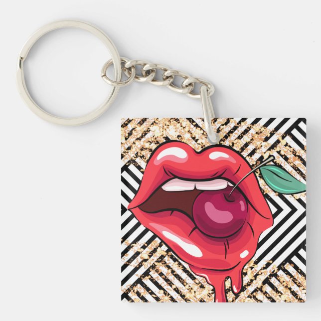 Lippen Schlüsselanhänger (Vorderseite)