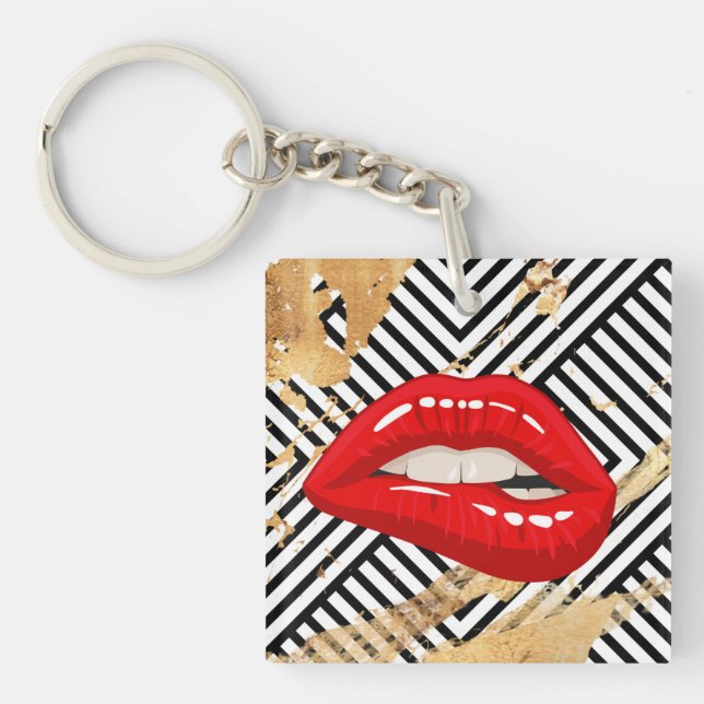 Lippen Schlüsselanhänger (Vorderseite)