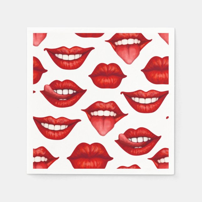 Lippen Serviette (Vorderseite)