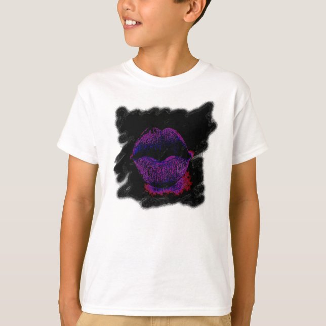 Lippen-Shirt T-Shirt (Vorderseite)